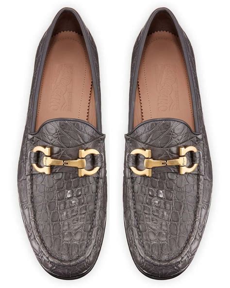 ferragamo loafers replica|ferragamo crocodile loafer.